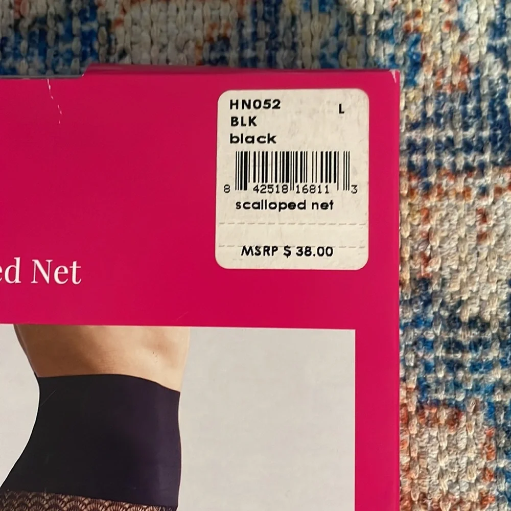 Commando The Scalloped Net Tight in Black SZ L NWT